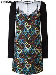 платье с принтом сердец Mary Katrantzou