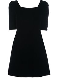 бархатное мини-платье  Saint Laurent