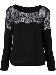джемпер с кружевными вставками Twin-Set