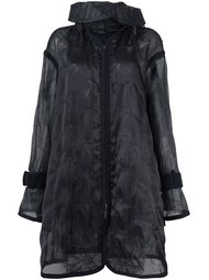 прозрачное пальто Sacai
