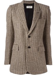 блейзер в ломаную клетку  Saint Laurent