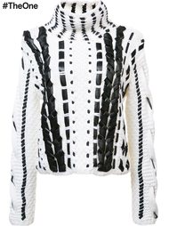 woven leather sweater Altuzarra