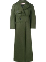удлиненное пальто с поясом Marni
