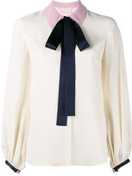 блузка с контрастным воротником 'Kellaway' Roksanda