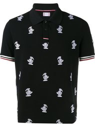 goose embroidered polo shirt Moncler Gamme Bleu