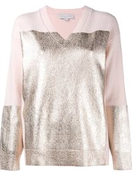 contrast v-neck jumper Stella McCartney