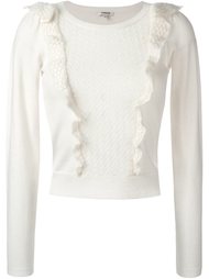 cropped ruffled jumper Manoush