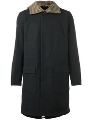back patch hooded coat Raf Simons