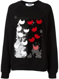 толстовка с отделкой пайетками MSGM