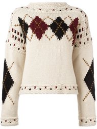 braided argyle golf jumper Isabel Marant