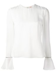 блузка с расклешенными манжетами Roksanda