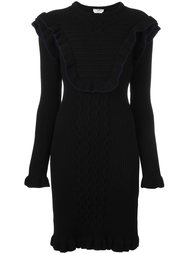 frill trim knit dress Fendi