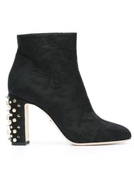 ботинки на декорированном каблуке Dolce &amp; Gabbana