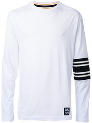 кофта с контрастными полосками   Raf Simons