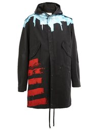 hooded printed parka coat Faith Connexion