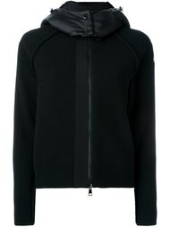 трикотажная куртка с дутым капюшоном Moncler