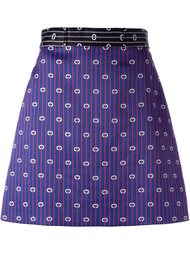 мини юбка в полоску Carven