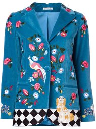 пиджак с цветочной вышивкой  Vivetta