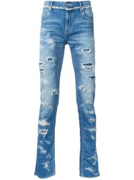 ripped slim-fit jeans Christian Dada