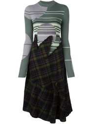 платье с комбинированным принтом Maison Margiela