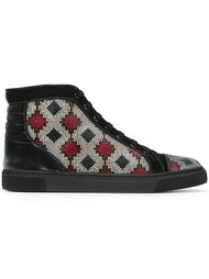 hi-top embellished sneakers Louis Leeman