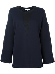contrast panel roll trim sweatshirt Iro