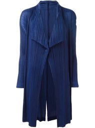 pleated draped ligthweight coat Pleats Please By Issey Miyake