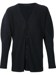 snap button pleated cardigan Homme Plissé Issey Miyake