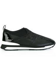 contrast panel slip on sneakers Hogan Rebel