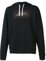 logo print pullover hoodie Saturdays Surf Nyc