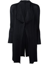 pleated draped ligthweight coat Pleats Please By Issey Miyake