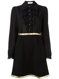 metallic detailing shirt dress Coach