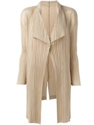 pleated draped ligthweight coat Pleats Please By Issey Miyake