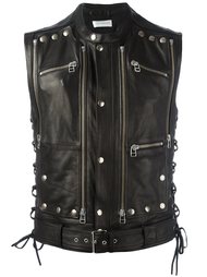 studded zip up sleeveless jacket Faith Connexion