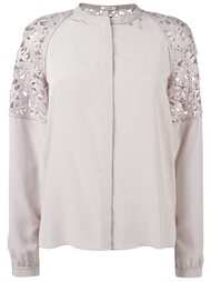 semi sheer button down shirt Dorothee Schumacher