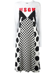 платье-футболка с принтом MSGM