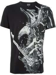 футболка с принтом гитары Just Cavalli