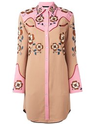 embroidered shirt dress Coach
