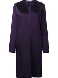 collarless midi coat Ralph Lauren