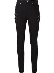 джинсы с молниями  Saint Laurent
