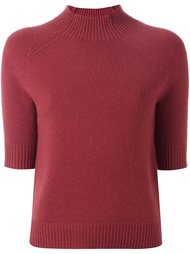high neck shortsleeved pullover Theory
