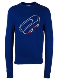 embroidered paper clip sweatshirt Carven