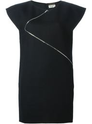 мини платье с молниями Saint Laurent