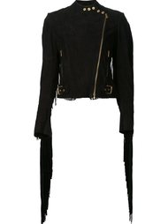 fringed biker jacket Ralph Lauren