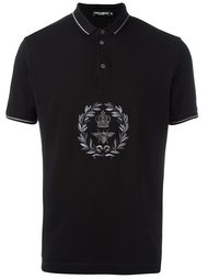 поло с вышивкой Crown &amp; Bee Dolce &amp; Gabbana