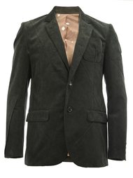notched lapel ribbed blazer Undercover