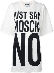 футболка 'Just Say No' Moschino