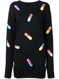 платье-свитер с принтом капсул Moschino