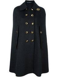 двубортная накидка-пальто Dolce &amp; Gabbana