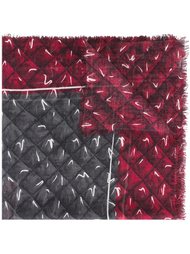 trompe-l'oeil quilted scarf Moschino